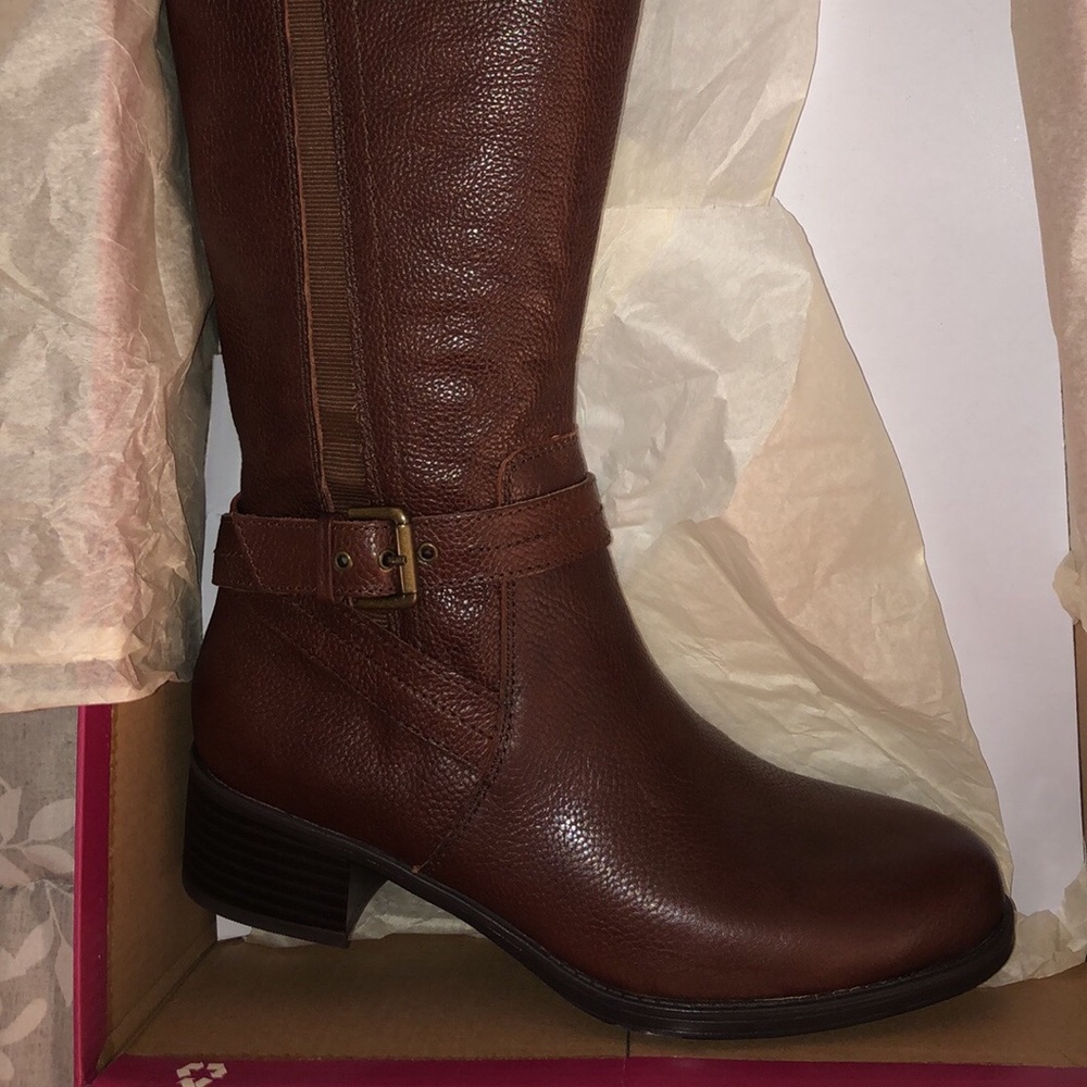 Naturalizer brown leather riding boots